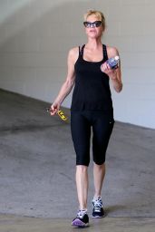 Melanie Griffith - Leaving a Gym in Los Angeles, April 2015