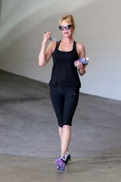 Melanie Griffith - Leaving a Gym in Los Angeles, April 2015