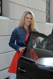 Michelle Hunziker - Out in Milan,Italy, April 2015