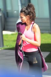 Michelle Keegan - Leaving the Gym in Essex - April 2015