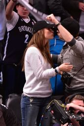 Olivia Wilde at the Brooklyn Nets Game in New York City, April 2015
