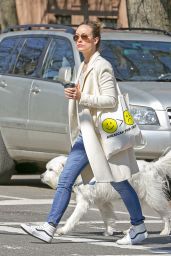 Olivia Wilde Walking Her Dog in New York City, April 2015