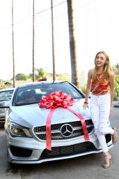 Peyton List Gets a New Mercedes For Her 17th Birthday in Los Angeles