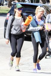 Reese Witherspoon in Leggings - Leaving a Gym in Brentwood, April 2015