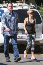 Reese Witherspoon in Leggings - Out in Pacific Palisades, April 2015