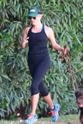 Reese Witherspoon - Jogging in Brentwood, April 2015