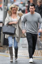 Rhian Sugden Street Style - Out for Lunch in Manchester, April 2015