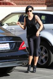 Rumer Willis Booty in Leggings - at Dancing With the Stars Rehearsals in Hollywood, April 2015