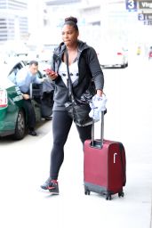 Serena Williams - at LAX Airport in Los Angeles, April 2015