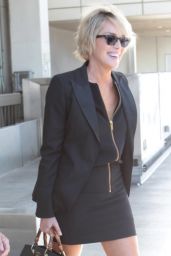 Sharon Stone at LAx Airport, April 2015
