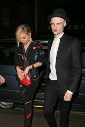 Sienna Miller Night Out Style - Groucho Club in London, April 2015