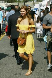 Stefanie Scott Street Style - at the Farmers Market in Hollywood - April 2015