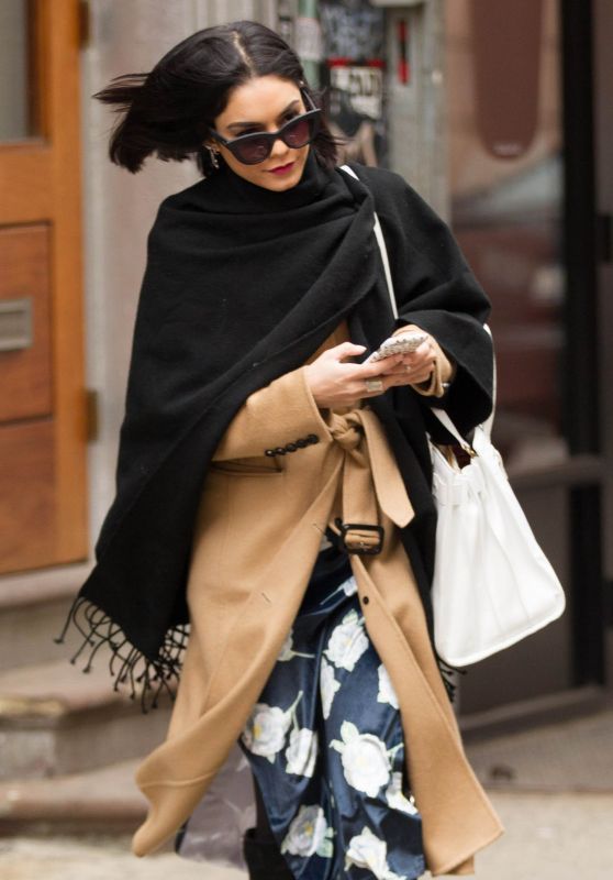 Vanessa Hudgens Casual Style - Out in NYC, April 2015