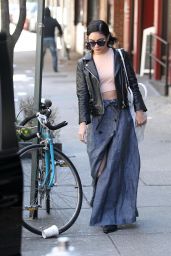 Vanessa Hudgens - Heads Out of Her Apartment Downtown in NYC, April 2015