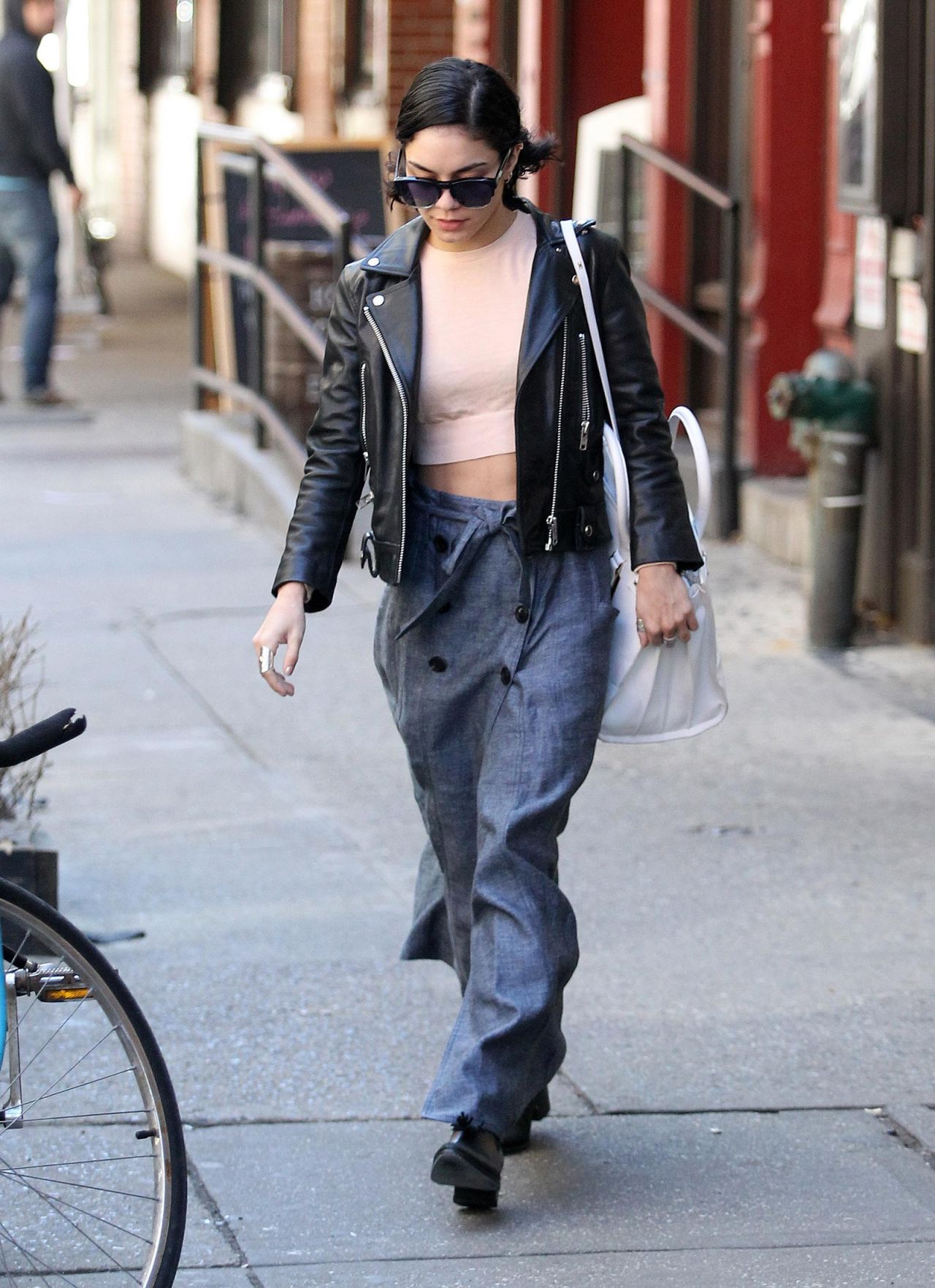 Vanessa Hudgens - Heads Out of Her Apartment Downtown in NYC, April ...