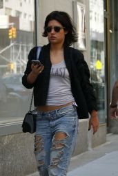 Adèle Exarchopoulos in Ripped Jeans - Out in New York City, May 2015