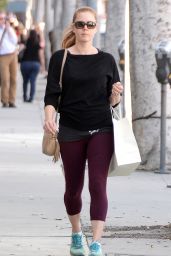 Amy Adams in Leggings - Shopping in Los Angeles, April 2015