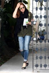 Amy Adams - Leaving Balayage Salon in Los Angeles, May 2015