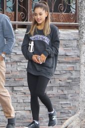 Ariana Grande in Leggings - Out in West Hollywood, May 2015