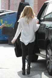 Ashley Tisdale Casual Style - Leaving a Salon in Los Angeles, May 2015