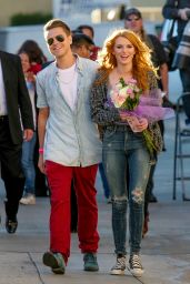 Bella Thorne in Jeans - Arriving at Jimmy Kimmel Live!, May 2015