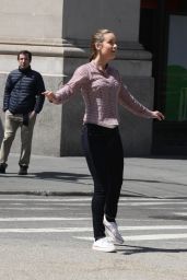 Brie Larson - On the Set of Basmati Blues in New York, May 2015