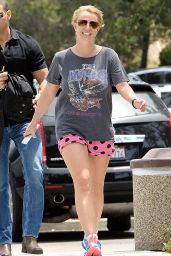 Britney Spears in Shorts - Out in Westlake Village, May 2015