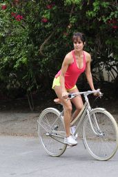 Brooke Burke - Riding a Bike in Malibu - May 2015