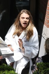 Cara Delevingne - On the Set of a Photoshoot in Toronto, May 2015