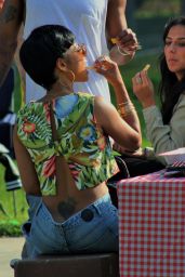 Christina Milian at a Memorial Day Cookout in Studio City, May 2015