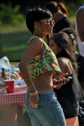 Christina Milian at a Memorial Day Cookout in Studio City, May 2015