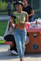 Christina Milian at a Memorial Day Cookout in Studio City, May 2015