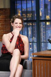 Cobie Smulders at Late Night With Seth Meyers in New York, April 2015