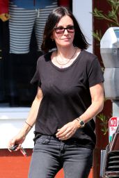 Courteney Cox - Leaving Brentwood Country Market, April 2015