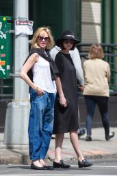 Dakota Johnson - With Her Mother Melanie Griffith Walking Around Tribeca in NY, May 2015