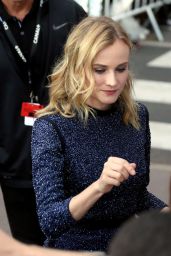 Diane Kruger Style - Outside Le Grand Journal in Cannes, May 2015