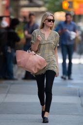 Elsa Hosk Casual Style - Out in New York City, May 2015