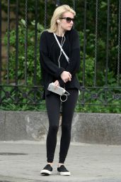 Emma Roberts in Leggings - Out in New York City, May 2015