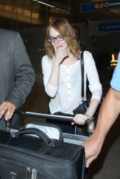 Emma Stone at LAX Airport, May 2015