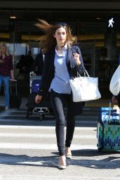 Emmy Rossum at LAX Airport in Los Angeles - May 2015