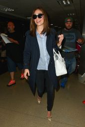 Emmy Rossum at LAX Airport in Los Angeles - May 2015