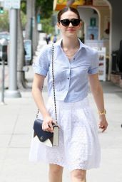 Emmy Rossum Casual Style - Out in Beverly Hills, May 2015