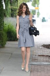 Emmy Rossum Casual Style - Out in West Hollywood, May 2015