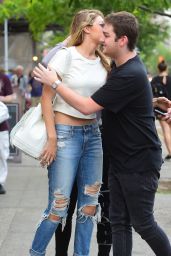 Gigi Hadid in Ripped Jeans - Out in Soho, NYC, May 2015