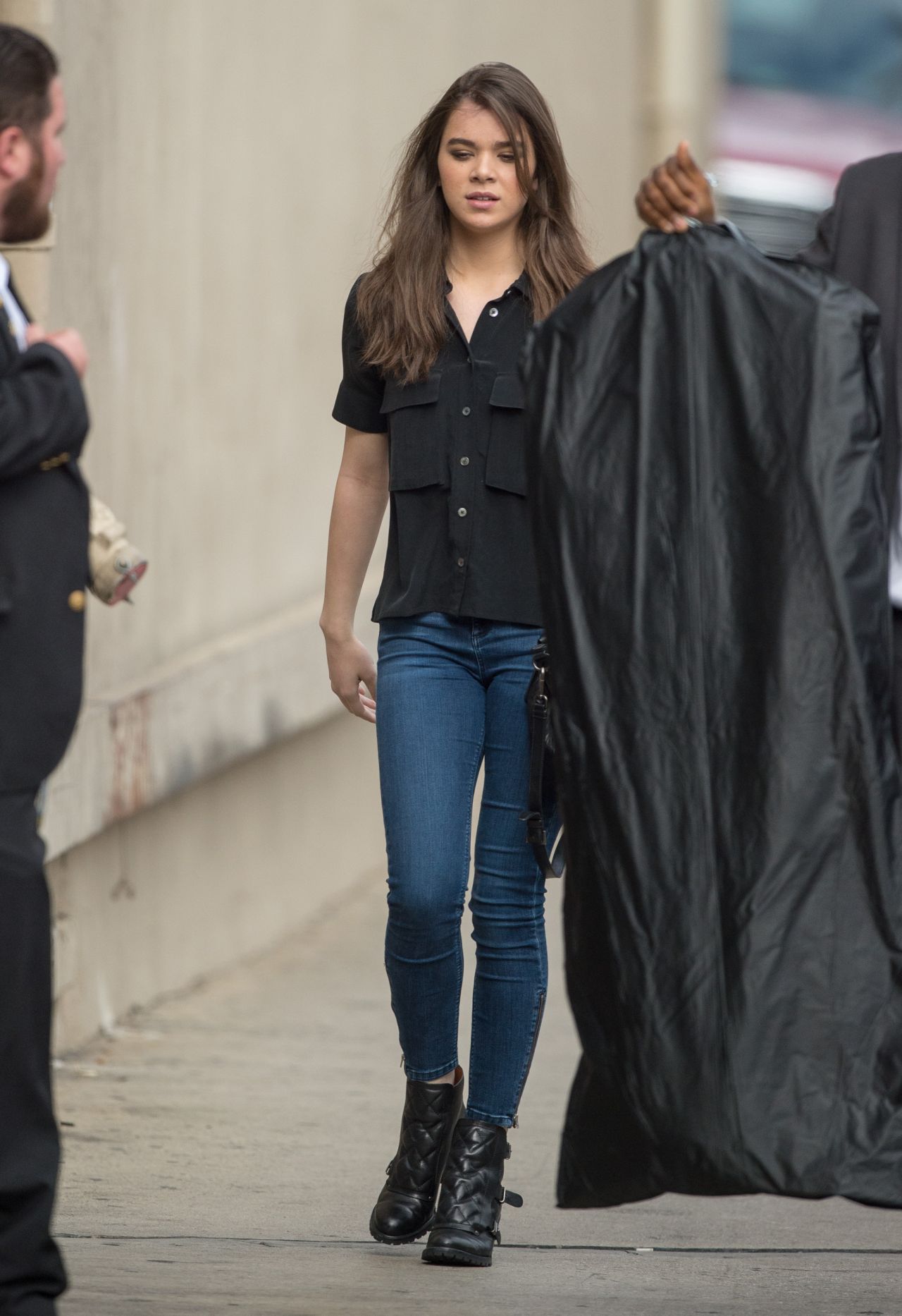 Hailee Steinfeld - Arriving and Leaving Jimmy Kimmel Live, May 2015 ...