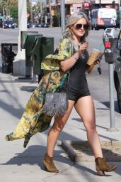Hilary Duff Shows Off Her Legs - Out in Studio City, May 2015