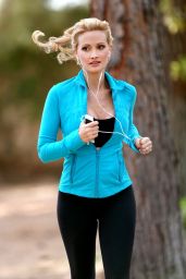 Holly Madison - Takes a Jog Near Her Home in Las Vegas, April 2015