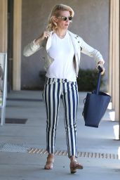 January Jones Casual Style - Shopping in LA, April 2015