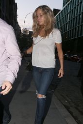 Jennifer Lawrence in Ripped Jeans - Out in New York City, April 2015