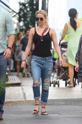 Jennifer Lawrence in Ripped Jeans - Out in NYC, May 2015